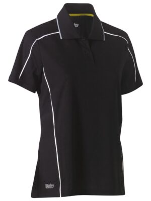 Women's Cool Mesh Polo with Reflective Piping Women's Cool Mesh Polo with Reflective Piping