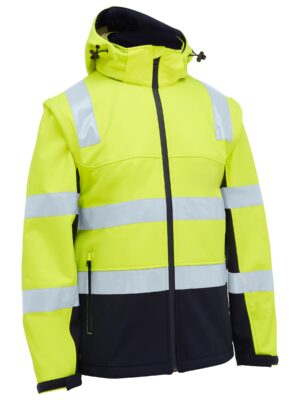 Taped Two Tone Hi Vis 3 in 1 Soft Shell Jacket Taped Two Tone Hi Vis 3 in 1 Soft Shell Jacket