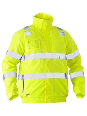 Taped Hi Vis Wet Weather Bomber Jacket Taped Hi Vis Wet Weather Bomber Jacket