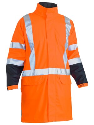 X Taped Hi Vis TTMC Stretch PU Rain Coat X Taped Hi Vis TTMC Stretch PU Rain Coat