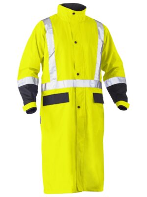 Taped Hi Vis Long Rain Coat Taped Hi Vis Long Rain Coat