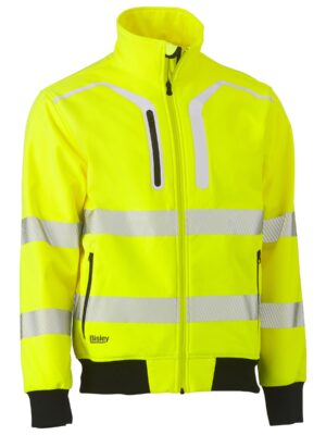 Taped Hi Vis Soft Shell Bomber Jacket Taped Hi Vis Soft Shell Bomber Jacket