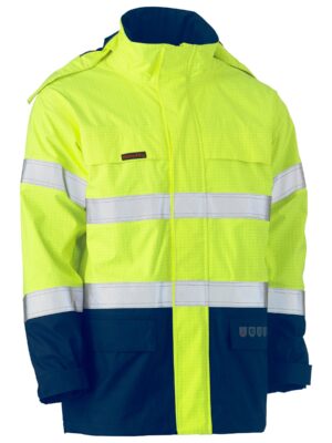Taped Hi Vis FR Wet Weather Shell Jacket Taped Hi Vis FR Wet Weather Shell Jacket