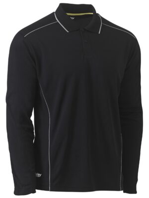 Cool Mesh Polo with Reflective Piping Cool Mesh Polo with Reflective Piping