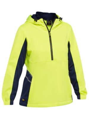 Women's Hi Vis Liquid Repellent Fleece Hoodie Women's Hi Vis Liquid Repellent Fleece Hoodie