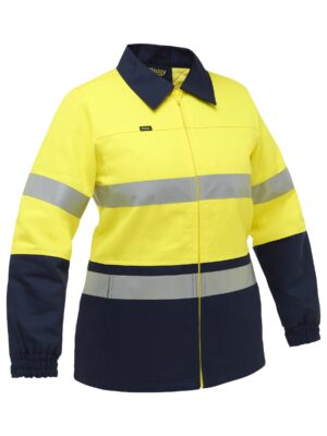 Women's Taped Hi Vis Drill Jacket Women's Taped Hi Vis Drill Jacket