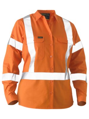 Recycle Women's X Taped Hi Vis Drill Shirt Recycle Women's X Taped Hi Vis Drill Shirt