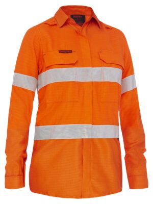 Apex 160 Women's Taped Hi Vis FR Ripstop Vented Sh Apex 160 Women's Taped Hi Vis FR Ripstop Vented Sh