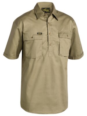 Closed Front Cotton Drill Shirt Closed Front Cotton Drill Shirt