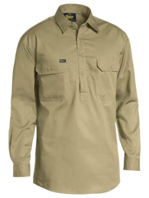 Closed Front Cool Lightweight Drill Shirt Closed Front Cool Lightweight Drill Shirt