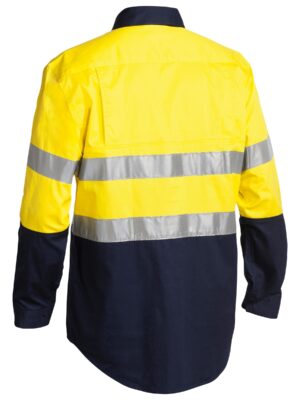 Taped Hi Vis Closed Front Cool Lightweight Shirt Taped Hi Vis Closed Front Cool Lightweight Shirt