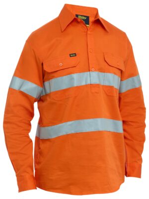 Taped Hi Vis Cool Lightweight Closed Front Shirt Taped Hi Vis Cool Lightweight Closed Front Shirt