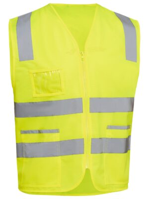 Taped Hi Vis Safety Zip Vest Taped Hi Vis Safety Zip Vest
